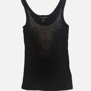 Isabella Rodriguez Black Rhinestone Tank Top in size Medium